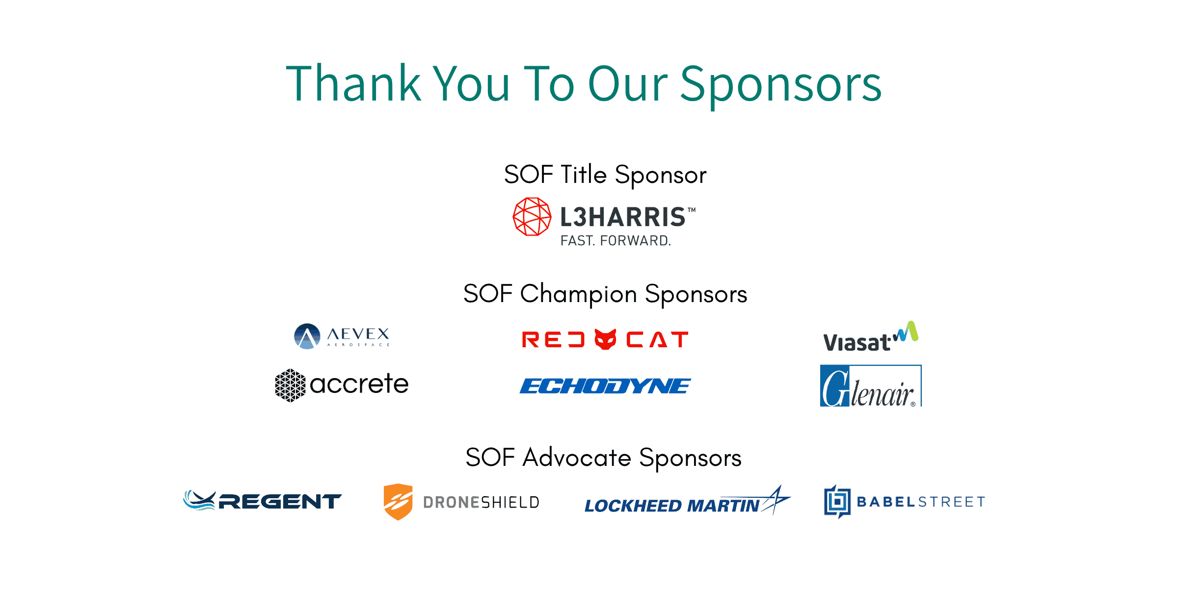 Indo-Pacific Irregular Warfare Symposium Sponsors